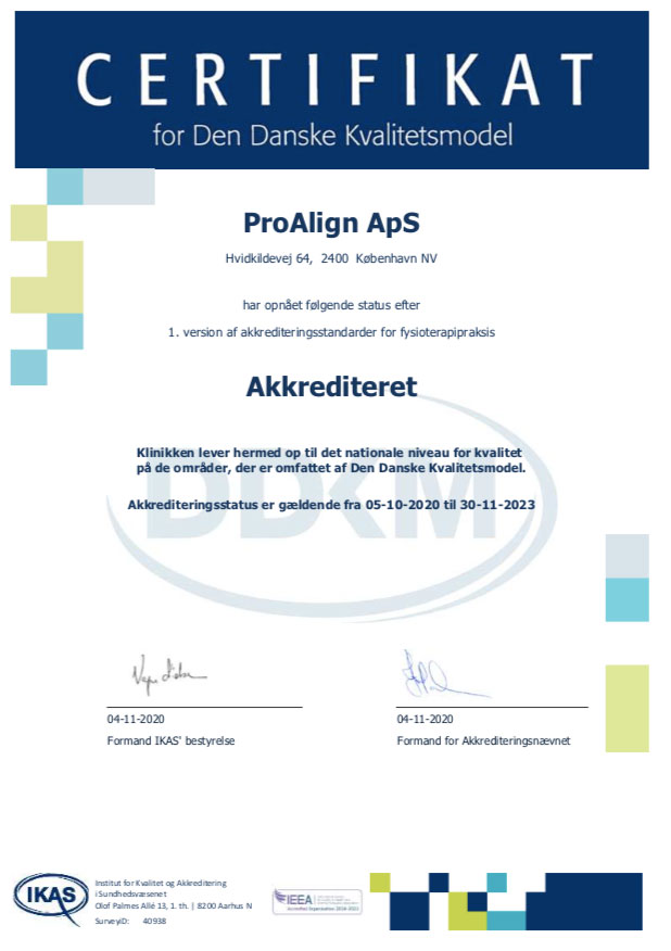 ProAlign-Akkrediteringsbevis